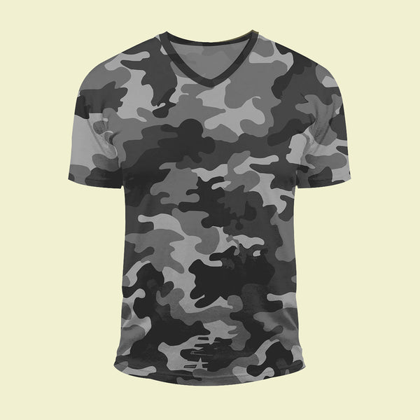 BLACK CAMO COTTON TEE